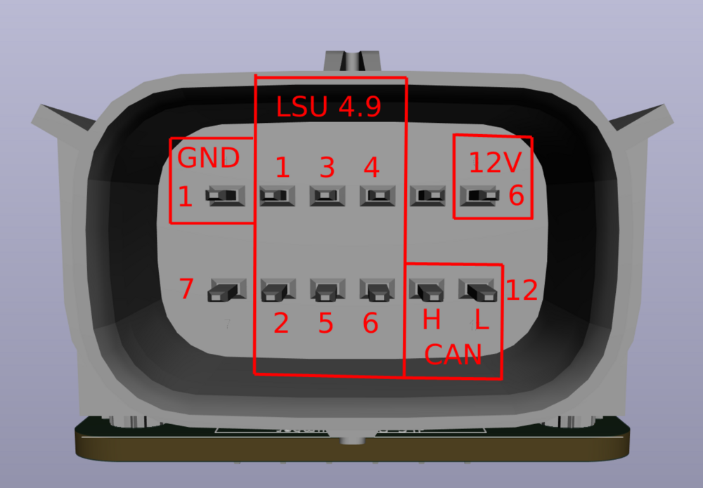Bosch LSU 4.9 connector pinout