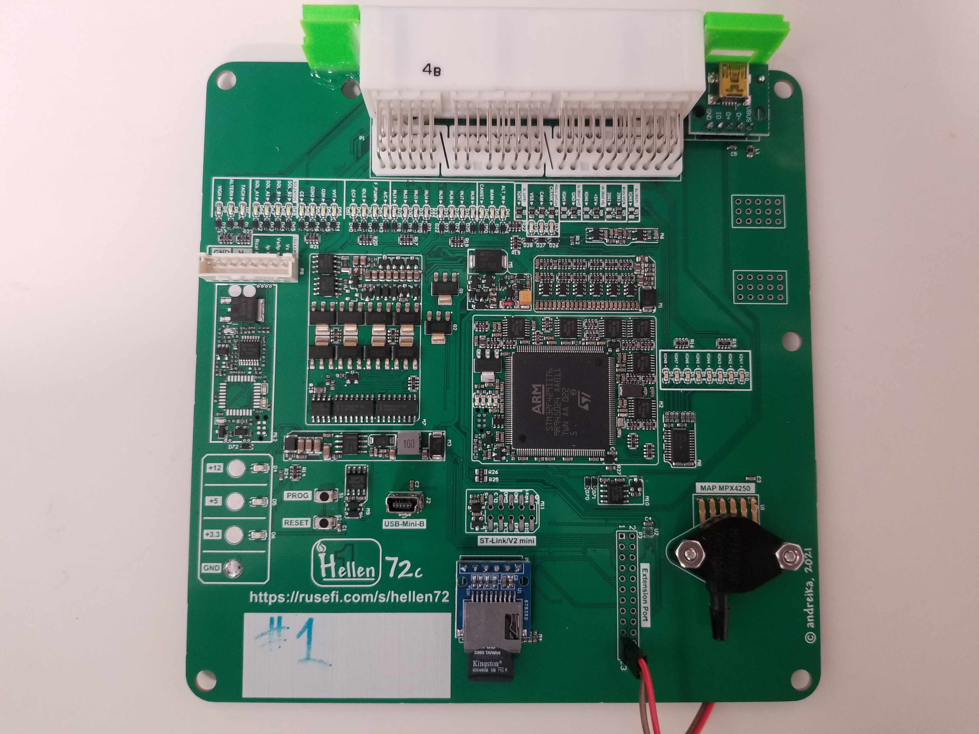 rev C Reference image of jumpers set for external MAP sensor on 2003 miata