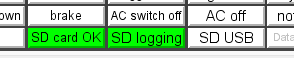 SD logging indicator